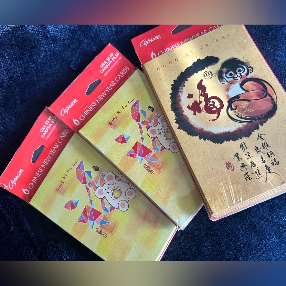 Caprice Chinese New Year Red Envelope Packs - Yellow & Red